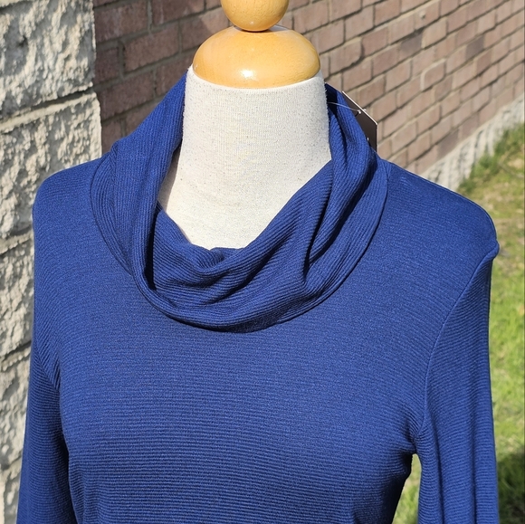 NWT J. Jill blue casual dress - Picture 4 of 6